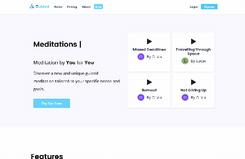 startuptile Generate your guided meditation (with human-like voice) using GPT-4-