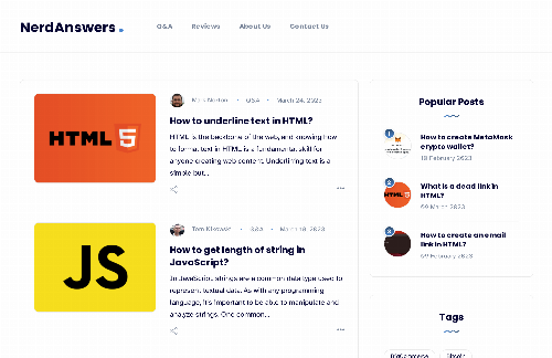 startuptile NerdAnswers-Blog with technical Q&As reviews and guides