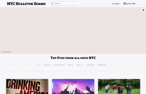 startuptile NYC Bulletin Board-