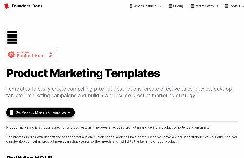 startuptile Product Marketing Templates-Product Marketing and GTM templates for founders & startup teams