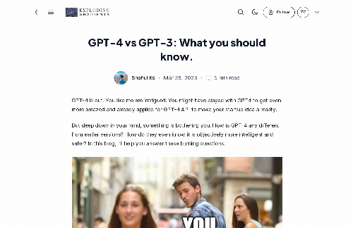 startuptile GPT4 vs. GPT3:What you should know-