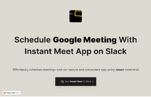 startuptile Instant Meet-Create google meeting with /meet command