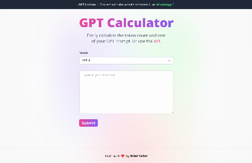 startuptile GPT Calculator – Calculate the token count and cost of your GPT Prompt-