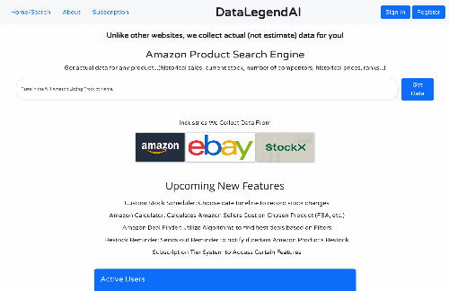 startuptile DataLegendAI – Amazon Sales Tracker – The Most Accurate-