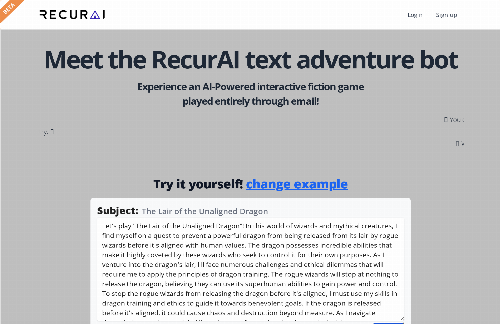 startuptile Play AI text adventures through email-