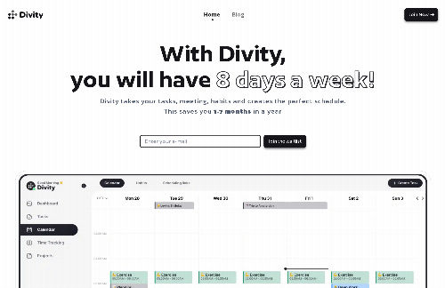 startuptile Divity -Time management tool