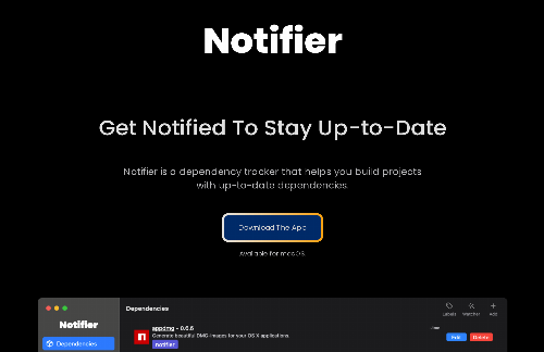 startuptile Notifier – Keep track of your favorite dependencies-