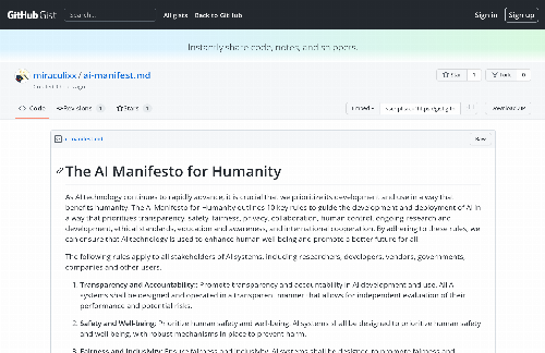startuptile The AI Manifesto for Humanity-