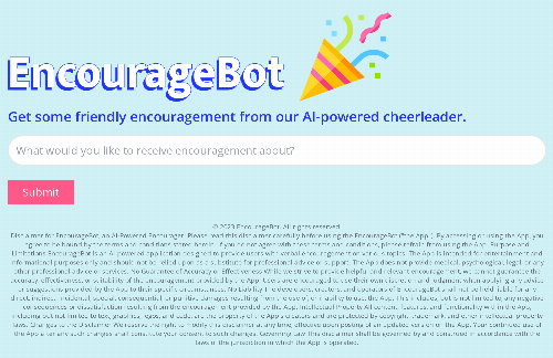 startuptile EncourageBot - AI-powered encouragement-