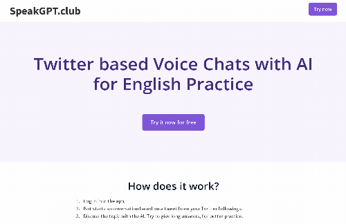 startuptile ToDiscuss – Voice chats with AI on topics from Twitter to learn English-
