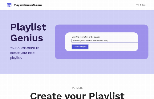 startuptile Create Spotify playlists using ChatGPT-