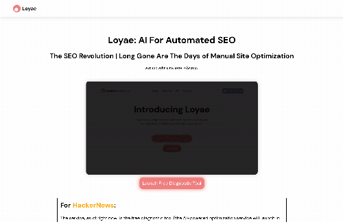 startuptile AI for Automated SEO (Loyae.com)-