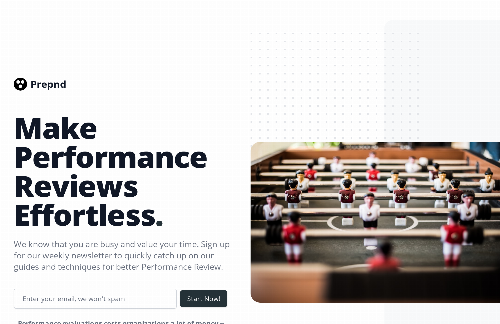 startuptile Prepnd-Make Performance Reviews Effortless.