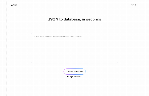 startuptile Daba – Turn your JSON into a database-