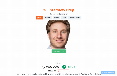 startuptile Ycinterview.ai – Practice the YC Interview with Cloned AI Partners-