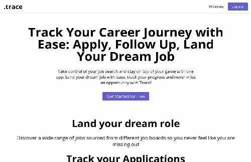 startuptile Trace, track your job applications with ease-