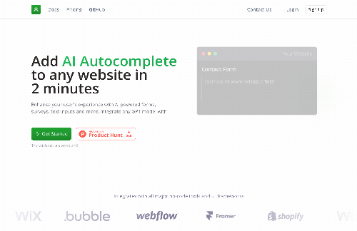 startuptile Add AI Autocomplete to Your Website/Project in 2 Minutes-