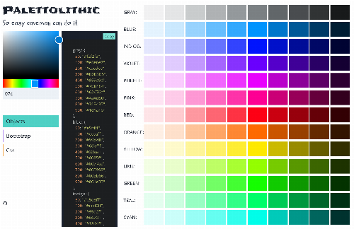 startuptile Select one color and get full palette and config code-