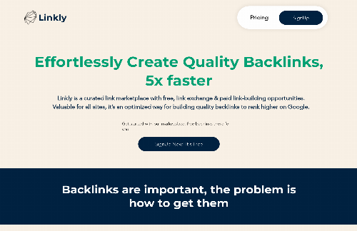 startuptile Linkly - Link Building Network-Effortlessly build backlinks from active link builders