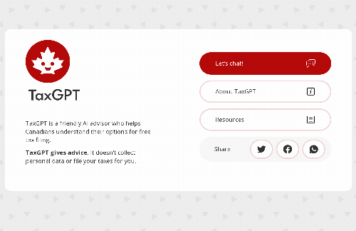startuptile TaxGPT, AI tax advisor for Canada-