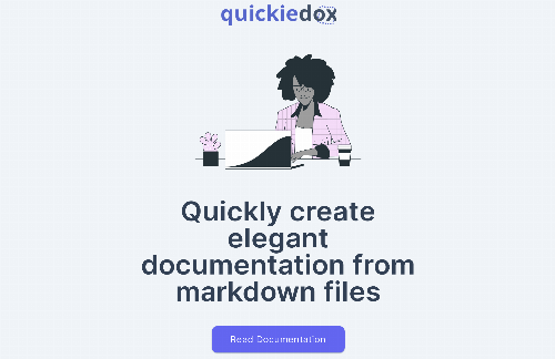 startuptile QuickieDox, create elegant documentation from Markdown files-