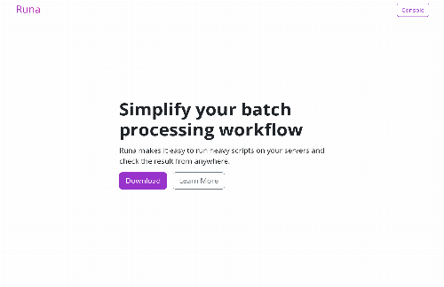 startuptile Runa-Simplify your batch processing workflow