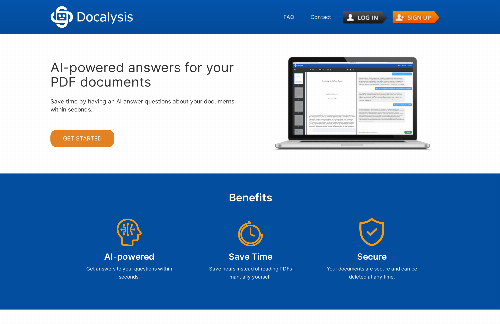 startuptile Docalysis – AI chat with your documents-