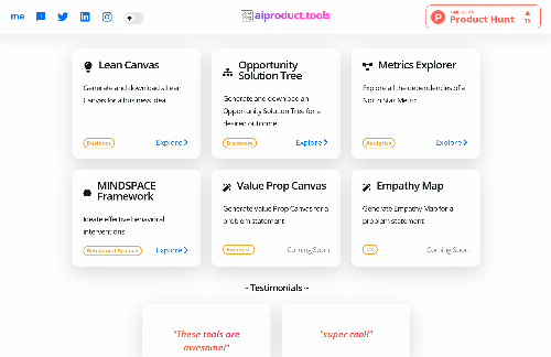 startuptile Aiproduct.tools – Generative AI Tools for product, business and more-