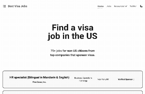 startuptile Best Visa Jobs-The best jobs from top companies that sponsor visas