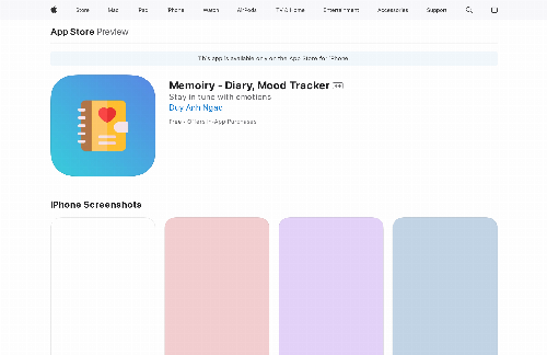 startuptile Memoiry - Diary, Mood Tracker-Stay in tune with emotions