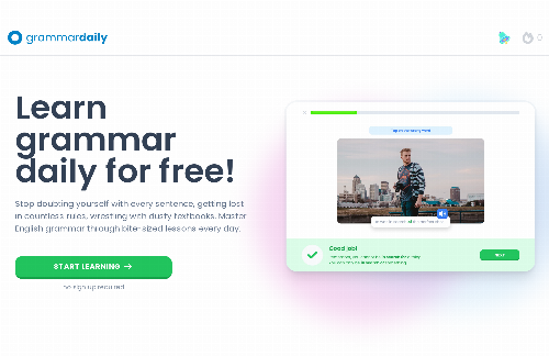 startuptile GrammarDaily – daily bite-sized grammar lessons-