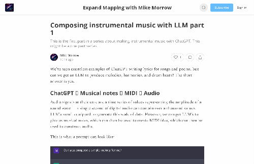 startuptile Using ChatGPT to compose instrumental music-