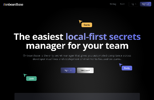 startuptile Local-first secret manager for developers-