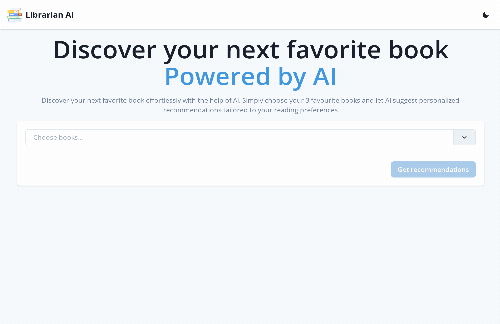 startuptile Personalized book recommendations with Librarian AI-