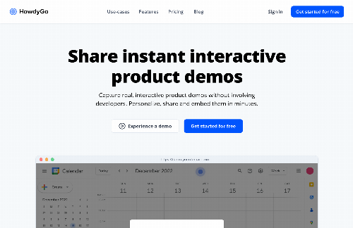 startuptile HowdyGo-Capture and share interactive product demos in minutes