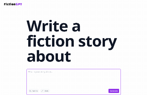 startuptile FictionGPT: The AI-Powered Tool for Writing Compelling Fiction-