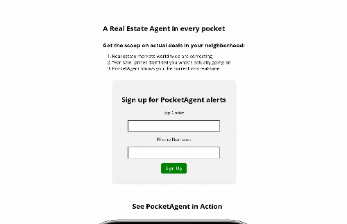 startuptile Find out how the Real Estate market is correcting with PocketAgent-