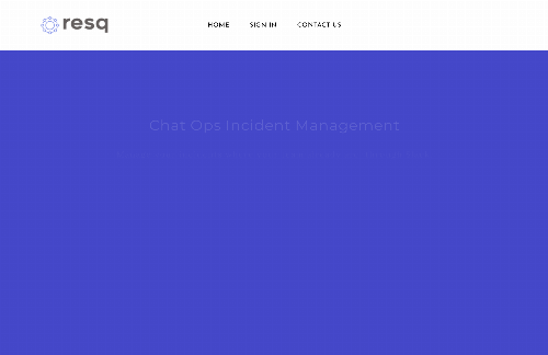 startuptile ResQ-Incident Management via Slack