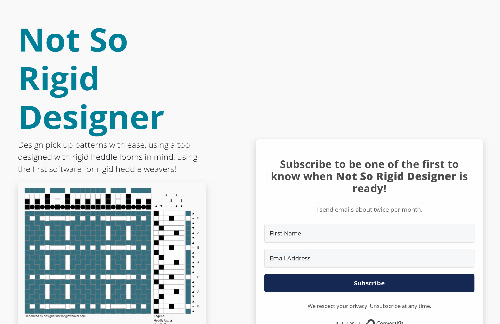 startuptile Not So Rigid Designer-The first weaving software for rigid heddle looms