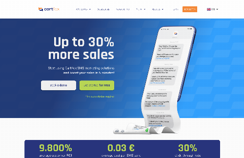 startuptile CartFox.io-SMS Marketing and abandoned carts recovery for eCommerce