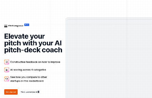 startuptile Pitchleague.ai – Perfect Your Pitch Deck-