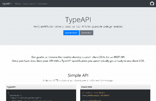 startuptile TypeAPI – An OpenAPI alternative optimized for code generation-