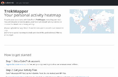 startuptile Create your activity heatmap from GPS files-