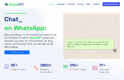 startuptile WappGPT-GPT3 on WhatsApp -  Your personal AI Assistant 