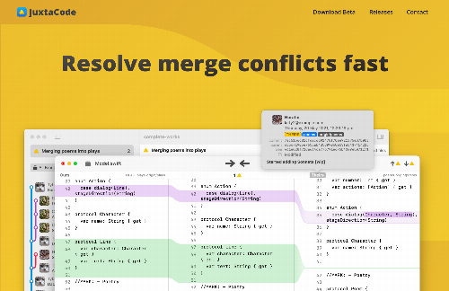 startuptile JuxtaCode-Git merge tool for macOS