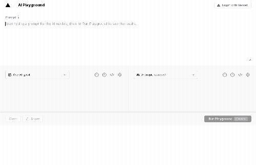 startuptile AI Playground by Vercel Labs-