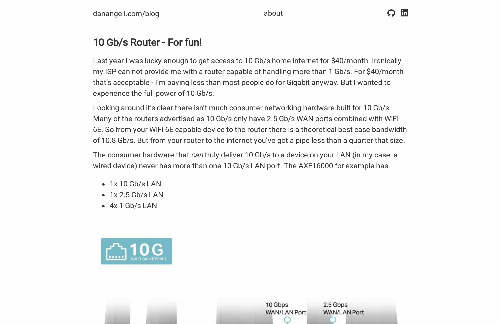 startuptile My 10 Gb/s Router-