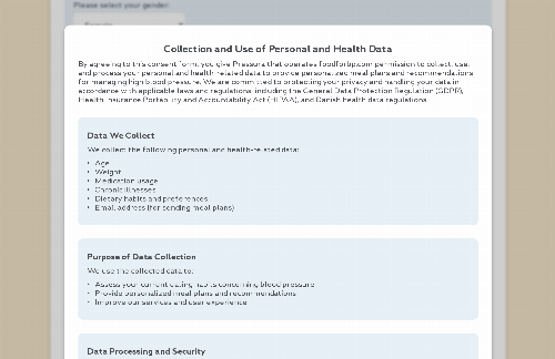 startuptile AI-powered meal planner and food assistant for hypertension sufferers-