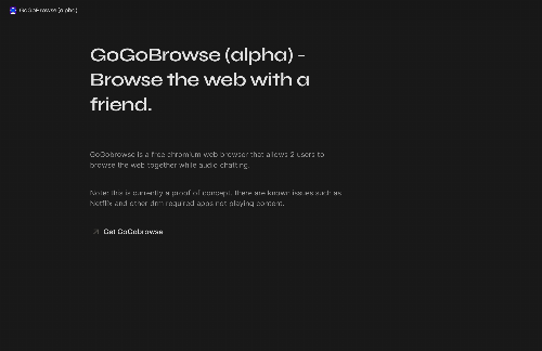 startuptile GoGoBrowse – A Peer to Peer Web Browser-