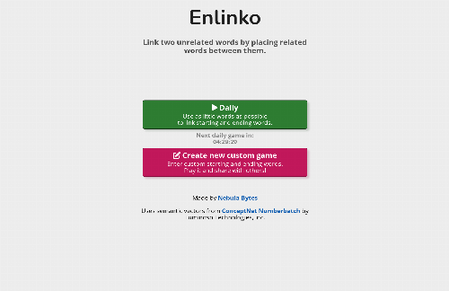 startuptile Enlinko – link two words using related words based on word2vec-